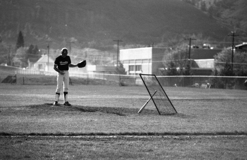 1985 Baseball Practice, Pitcher 02