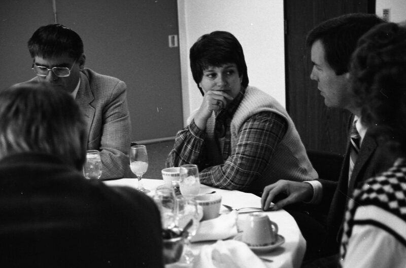 1986 Chancellor William "Bud" Davis Visit, Luncheon 02