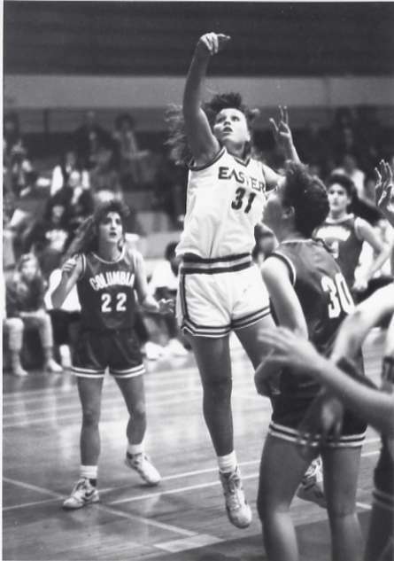1990 Women's Basketball Action