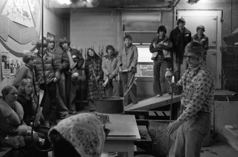 1978 Open House, Glass Sculpting