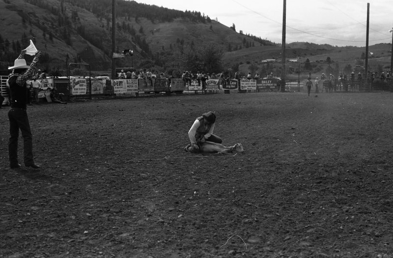 1981 Rodeo, Goat Roping 06