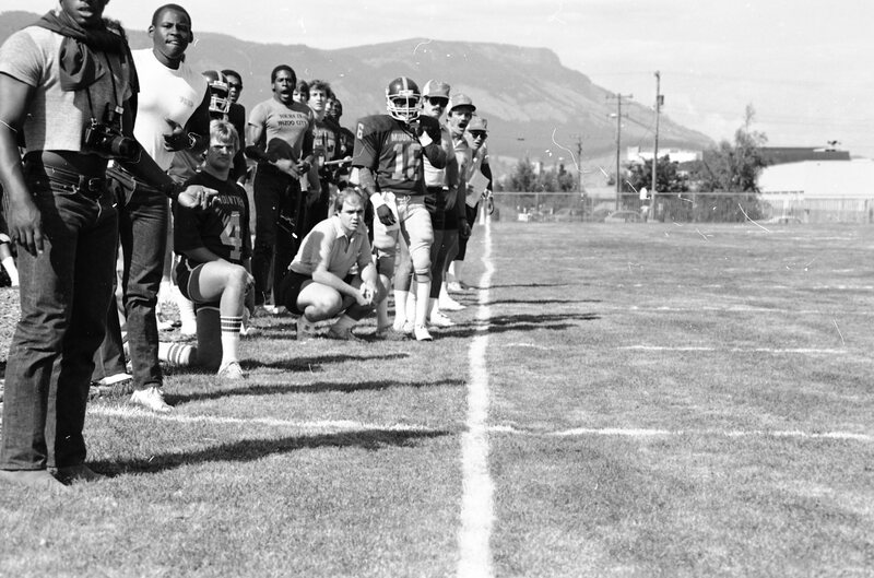 1982 Football Game, September 22nd, Sideline 09