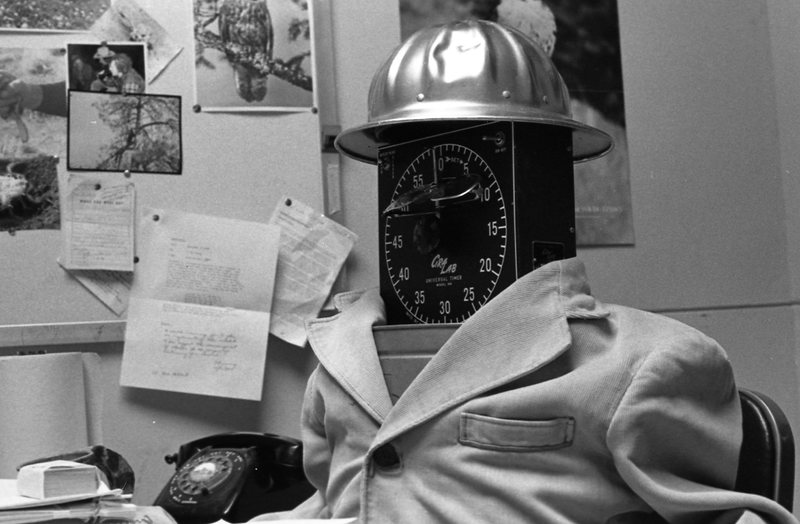 1981 Sculpture, Time Clock Man 02