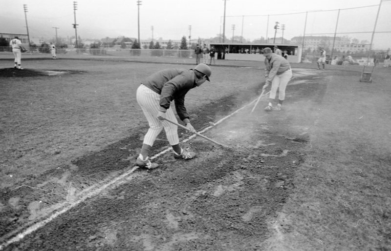 1988 Baseball, Central at EOSC, Mud Rake 01