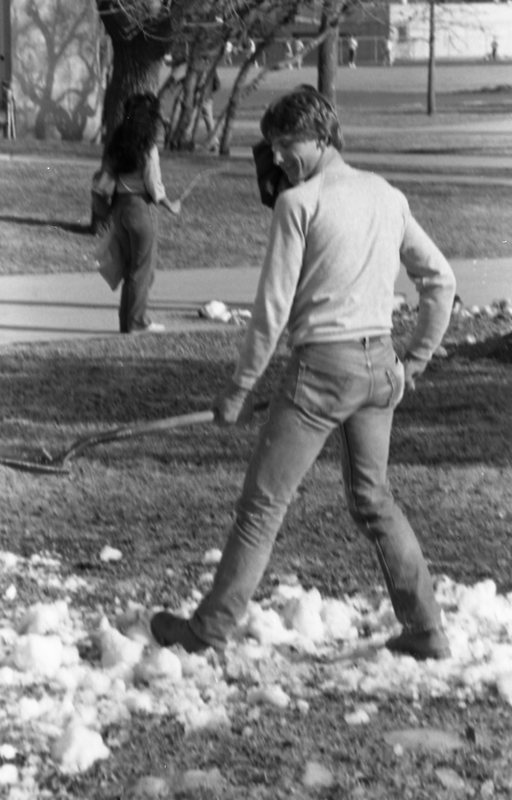 1985 Student, Shoveling Snow