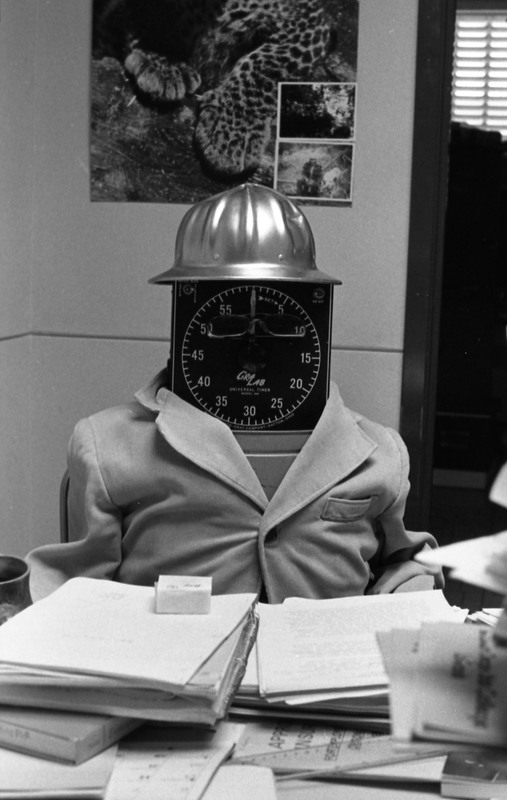 1981 Sculpture, Time Clock Man 01
