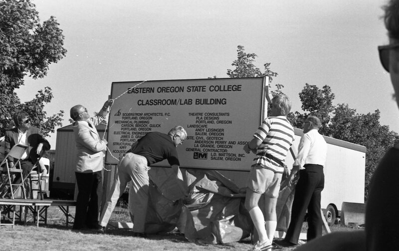 1988 Loso Hall, Groundbreaking Ceremony, Sign 04