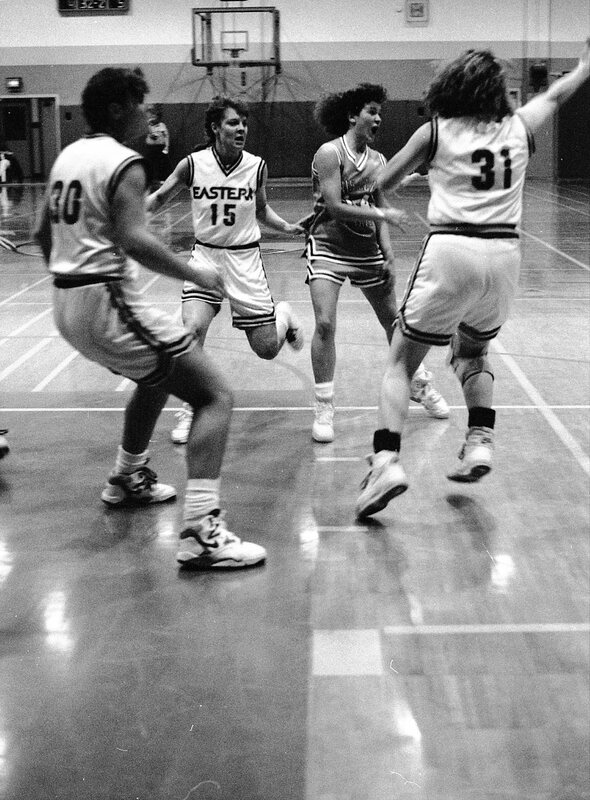 1991 Women's Basketball Action, Lewis &amp; Clark at EOSC 06