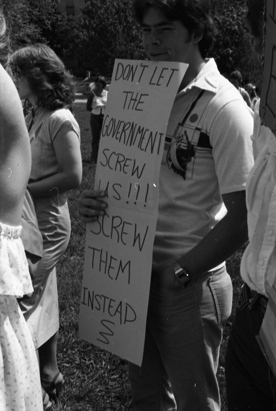 1981 Students, Protest Rally 06