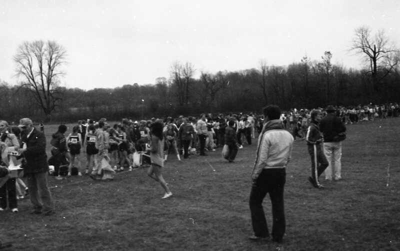 1982 Cross Country Meet at BMCC, Preparation 05