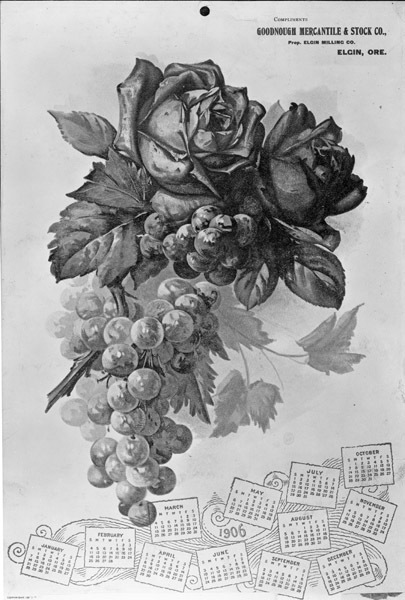 Calendar, Goodnough Mercantile 1