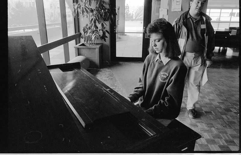 1991 Open House, Ambassador Playing Piano 01