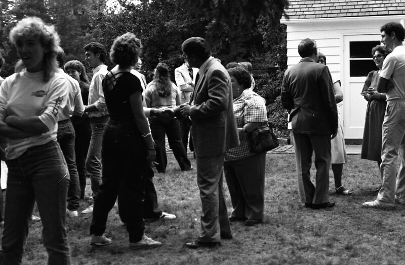 1984 Student Reception at President Gilbert's House 10