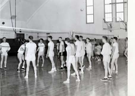 1955-56 Volleyball, Boys P.E.
