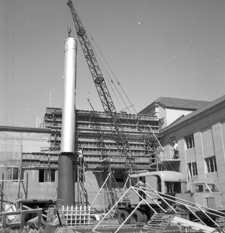 1971 Walter M. Pierce Library Remodel, Smokestack 01