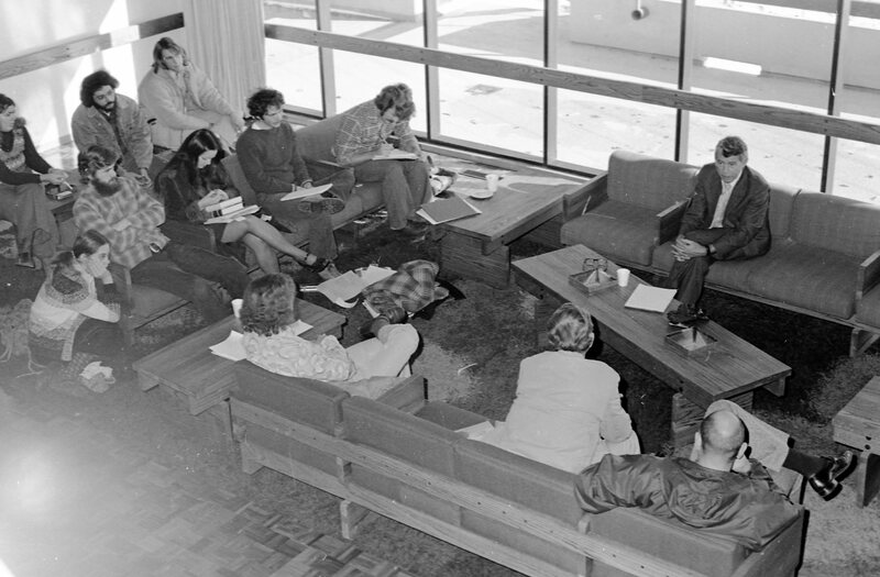 1975 Students, Conversations with President Rodney Briggs 07