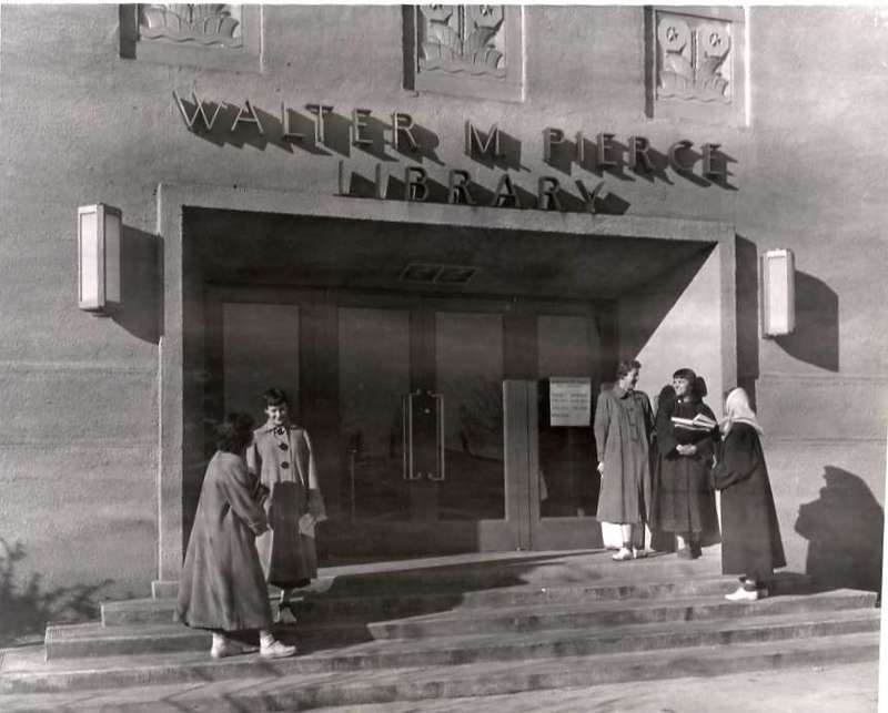 1954-55 Pierce Library Entrance 3