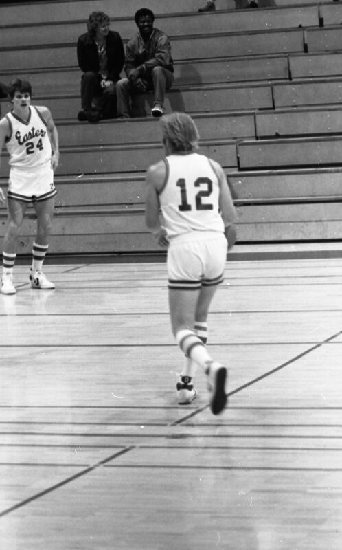 1983 Men's Basketball, EOSC vs. Idaho State, Action 11
