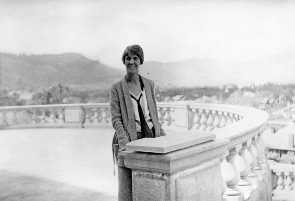 EONS, Woman by Railing