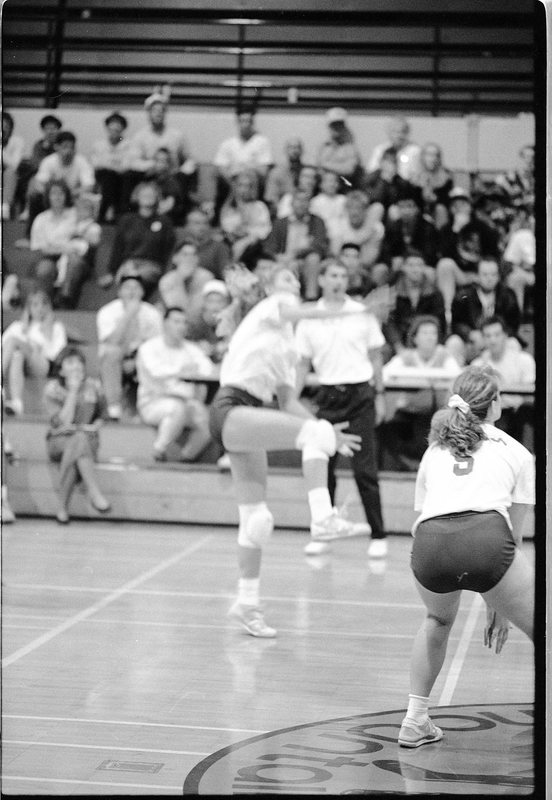 1991 Volleyball Action, Northwest Nazarene College at EOSC 01