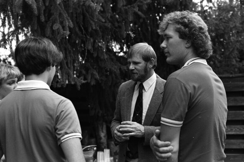 1984 Student Reception at President Gilbert's House 05