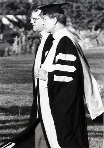 1987 Graduation, Faculty Outdoors 01