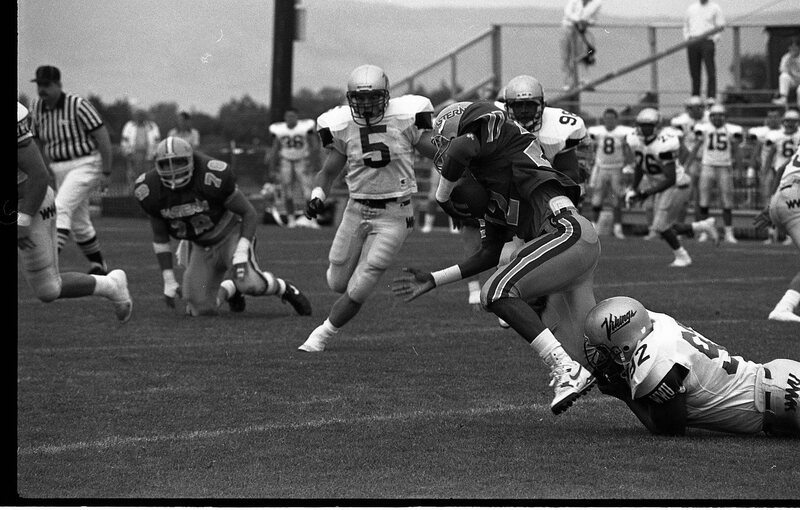1991 Football Action, Western Washington University at EOSC 19