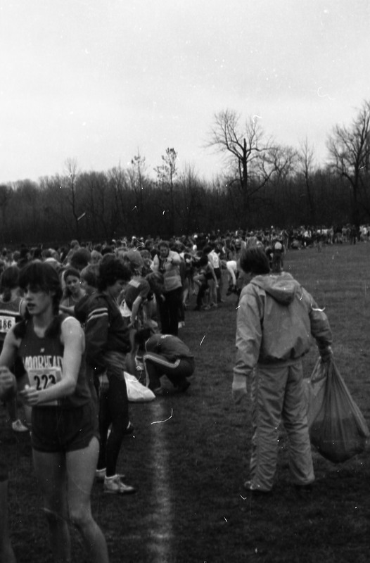 1982 Cross Country Meet at BMCC, Preparation 06