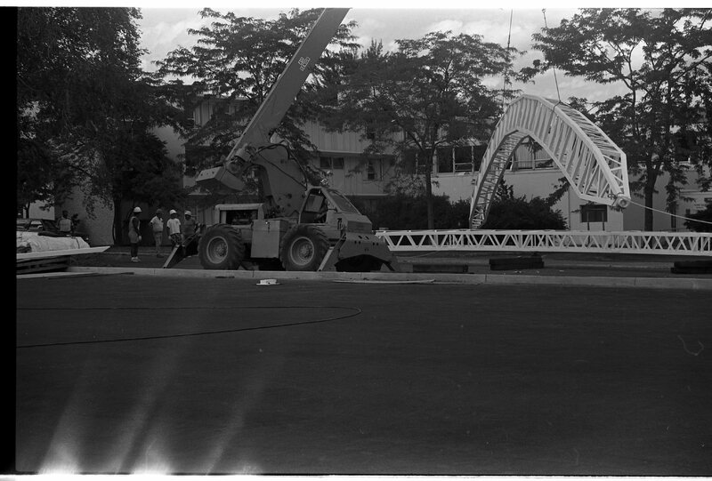 1988 Campus, Tennis Courts Construction 05