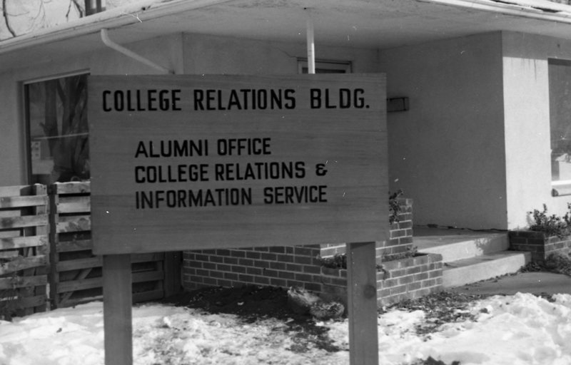 1979 Building Sign, College Relations