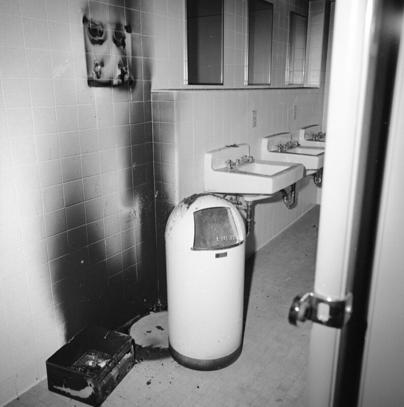 1970 Fire Damage, Bathroom 03