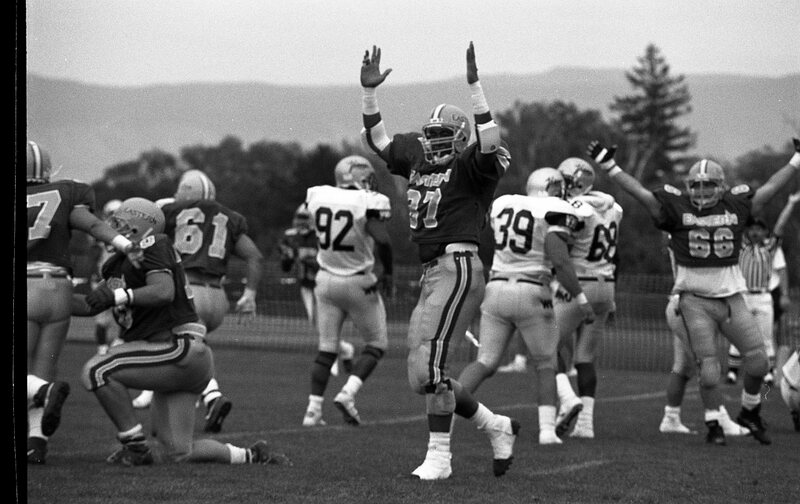 1991 Football Action, Western Washington University at EOSC 14