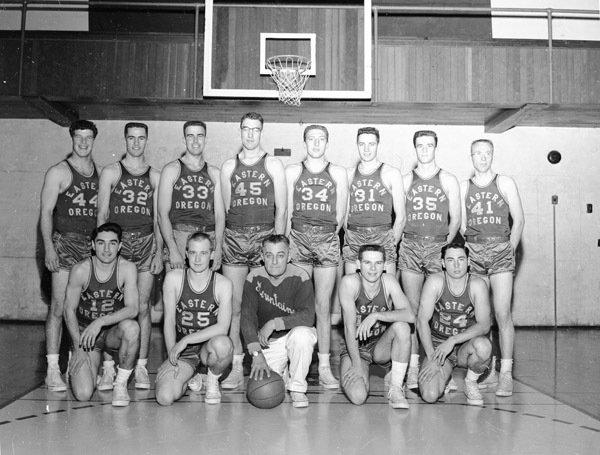 1956-57 Basketball Team 3-1