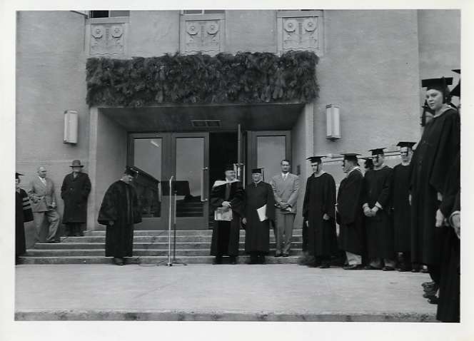 1954 Pierce Library Commencement 2