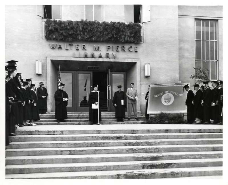 1954 Pierce Library Commencement 3