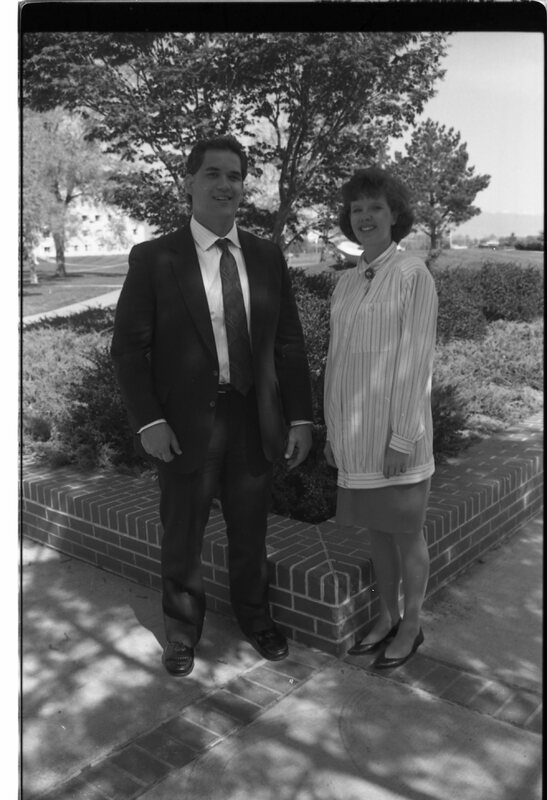 1989 Admission Recruiters, Holly Kerfoot and Saichi Oba. 03