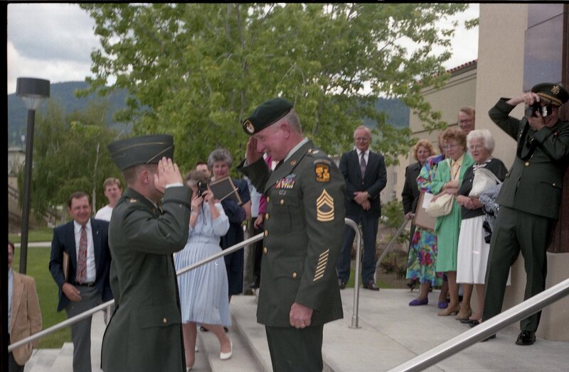 1991 ROTC Ceremony, First Salutes 02