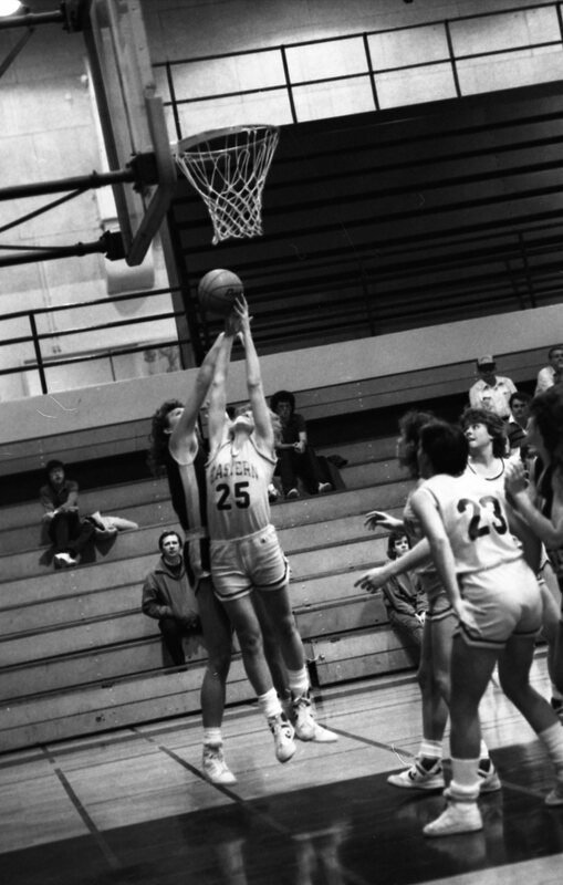 1987 Women's Basketball Action, George Fox at EOSC 08