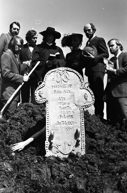 1974 Employees, Mock Funeral 21
