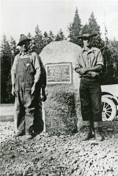 Meacham, Stone Monument