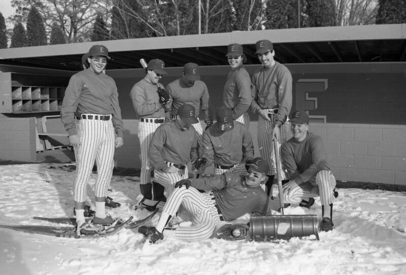 1988 Baseball Players in Snow 05