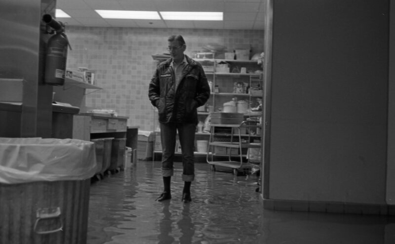 1978 Hoke Hall, Flood Damage to Kitchen 02