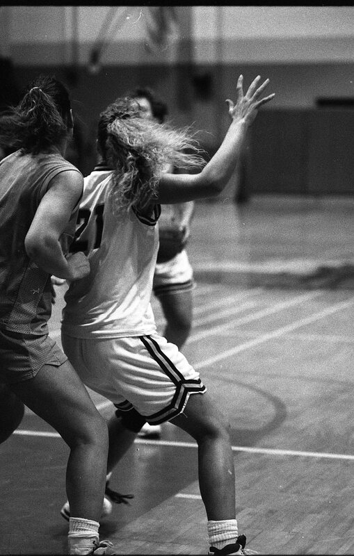 1991 Women's Basketball Action, Western Baptist at EOSC 13