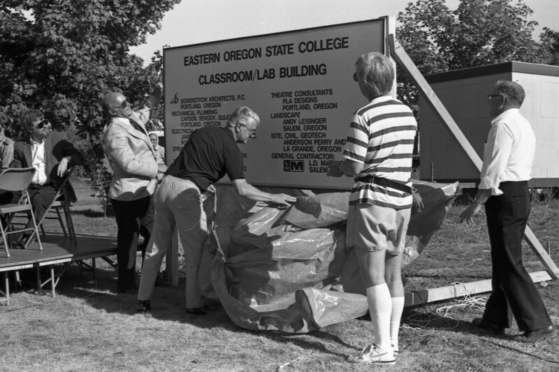 1988 Loso Hall, Groundbreaking Ceremony, Sign 10