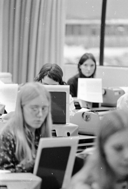 1974 Classroom, Typing 03