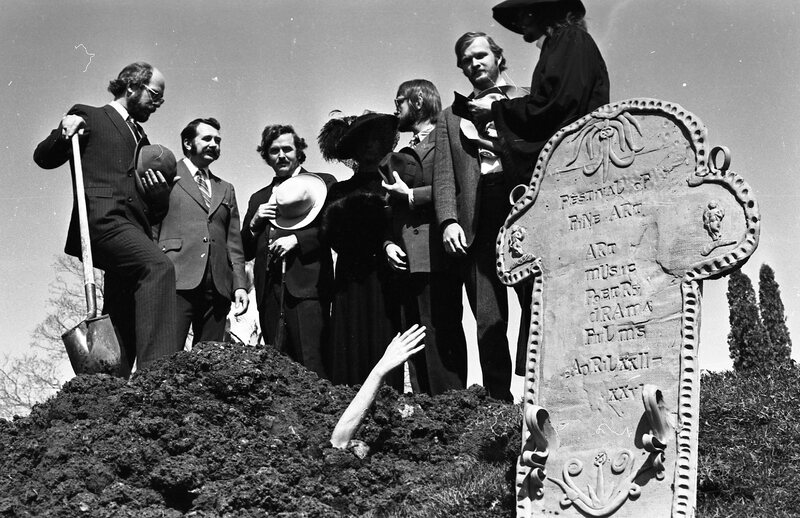 1974 Employees, Mock Funeral 26
