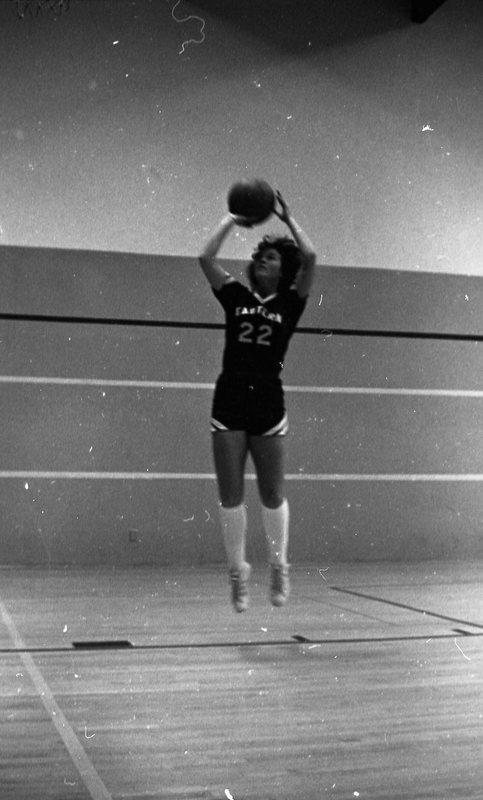 1981 Women's Basketball Action, Practice 08