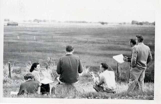 50's Art, Sketching Landscape