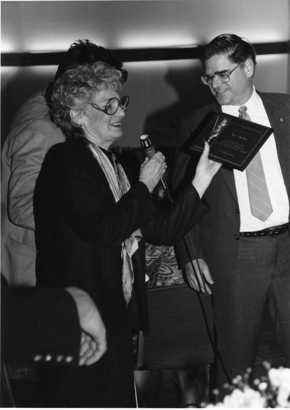 1988 Alumni Function, Award for Cay Fallow 01