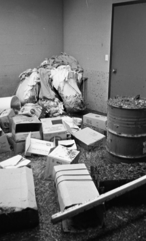 1978 Hoke Hall, Flood Debris &amp; Damage 02